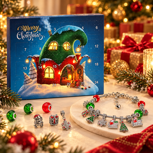 Kerst Sieraden Adventskalender met Armband & Bedels | Hendrx