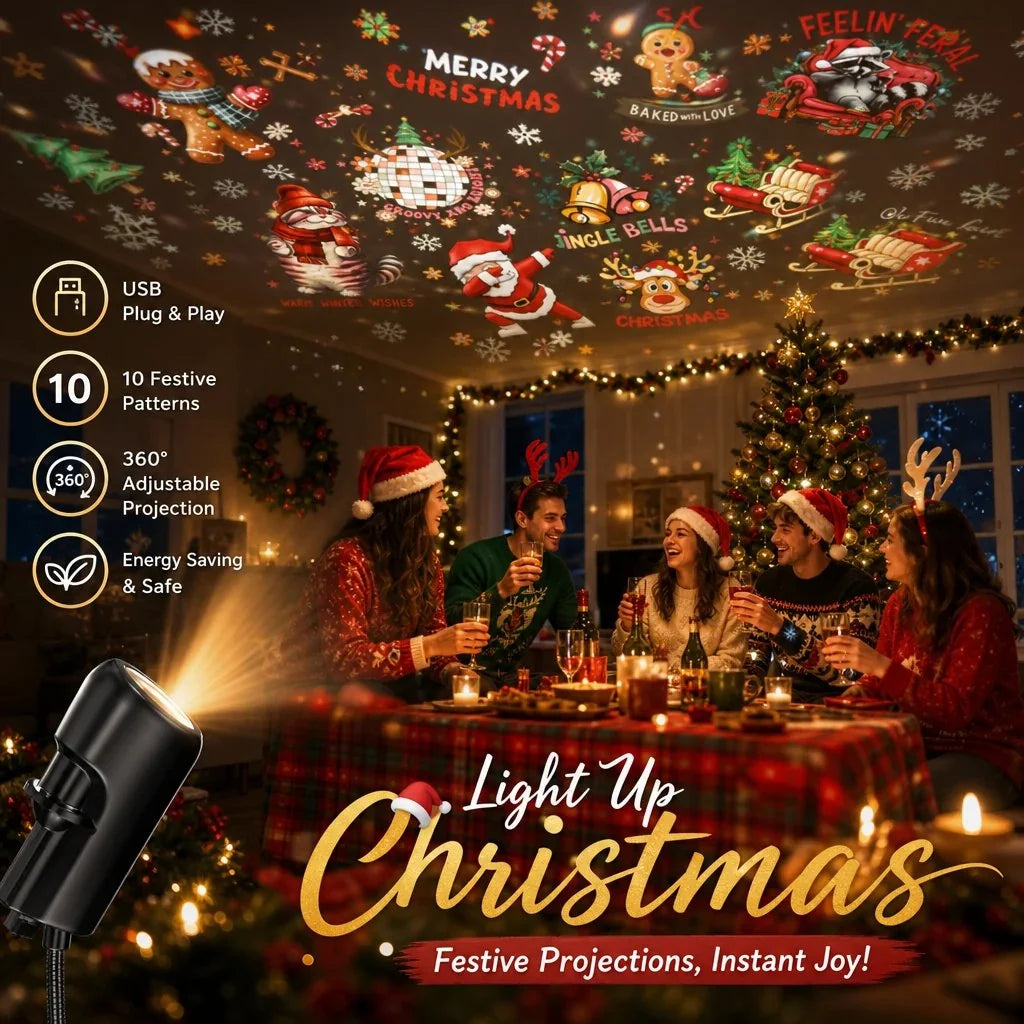 Hendrx® Kerstprojector – Kerstsfeer in seconden
